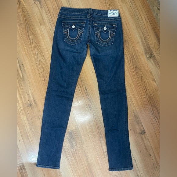 True Religion Women's Dark Blue Skinny Jeans - Picture 3 of 4